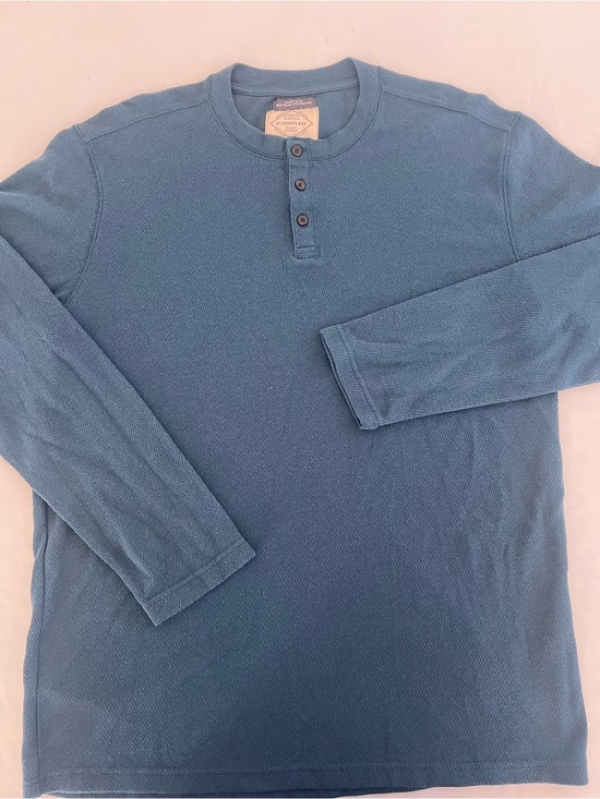 St. John's Bay Other - St John’s Bay Men's Blue Henley Long-Sleeve Shirt